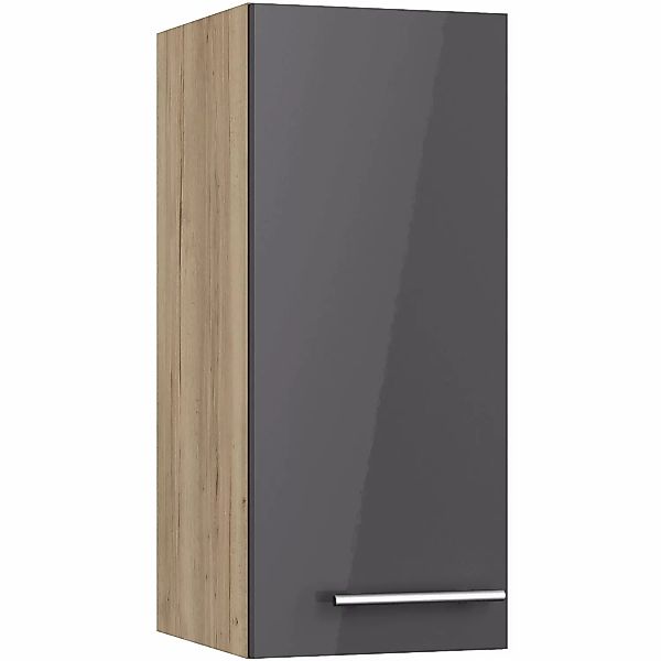 Optifit Oberschrank Jonte984 30 cm x 70,4 cm x 34,9 cm Anthrazit-Wildeiche günstig online kaufen