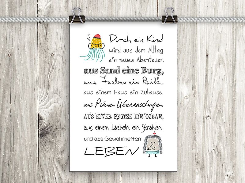 artissimo Poster Poster mit Spruch DinA4 günstig online kaufen
