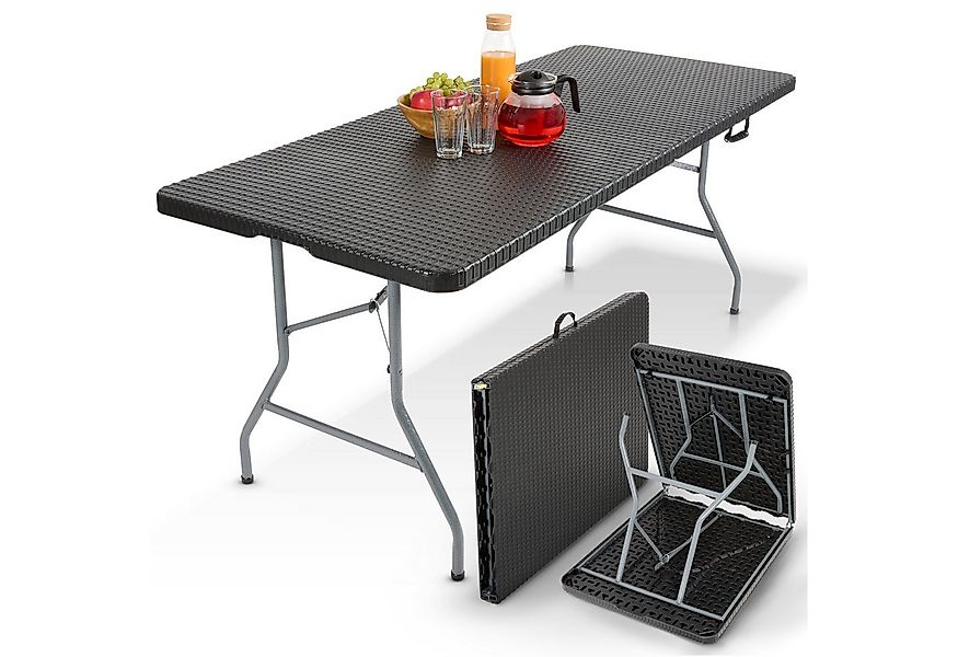 Arebos Klapptisch 182 cm, klappbar für Garten, Camping, Buffet, bis 150 kg, günstig online kaufen