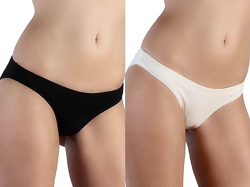 4 Er Pack Mix Damen Slip Bio-baumwolle Bikinislip "Albero" günstig online kaufen