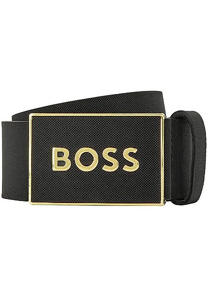 BOSS Ledergürtel Boss_Icon-S1_Sz40 mit BOSS-Logo-Prägung auf der Koppelschl günstig online kaufen