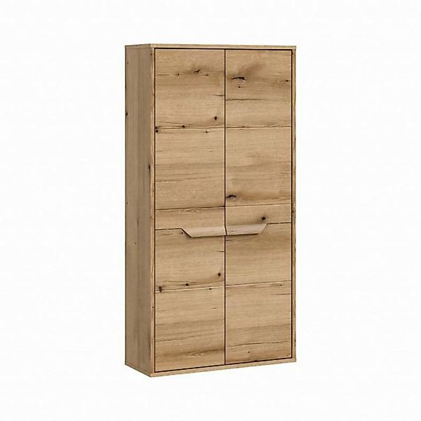 xonox.home Midischrank in Evoke Oak, Spannplatte/MDF - 64x132x32cm (BxHxT) günstig online kaufen