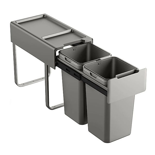 SVITA EM2x14 Einbaumülleimer 28L 2x14L 2 Fächer mit Deckel Mülltrennsystem günstig online kaufen