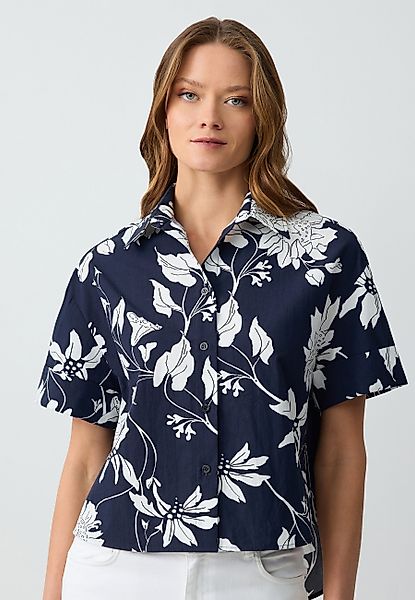 Jimmy Key Shirtbluse Dunkelblaues Hemd günstig online kaufen