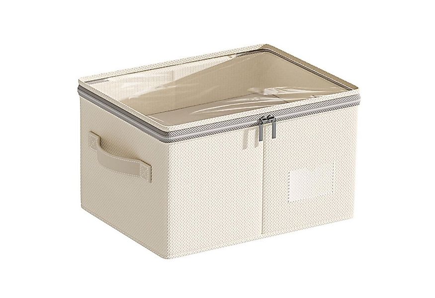 Coonoor Aufbewahrungsbox Aufbewahrungsbox aus Baumwoll-Leinen mit transpare günstig online kaufen