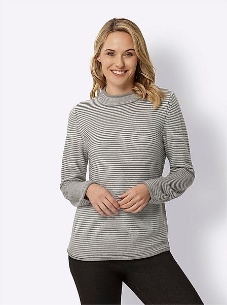 Sieh an! Strickpullover Stehkragen-Pullover günstig online kaufen