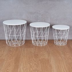 Levandeo® Couchtisch, 3er Set Beistelltisch Metall günstig online kaufen