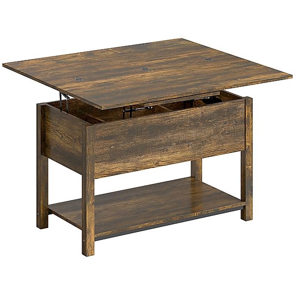 HOMCOM Hochklappbarer und ausziehbarer Couchtisch, Wohnzimmertisch mit klap günstig online kaufen