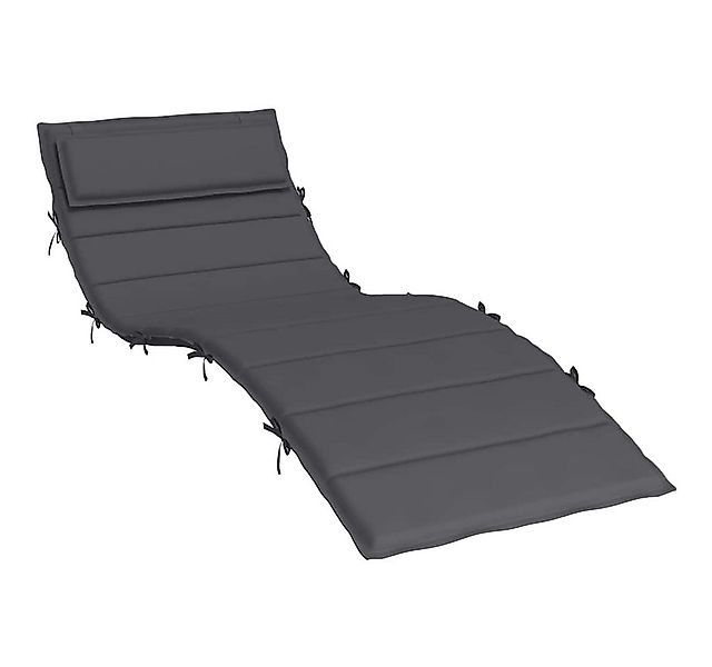 vidaXL Sitzauflage Sonnenliegen-Auflage Anthrazit 180x60x4 cm Oxford-Gewebe günstig online kaufen