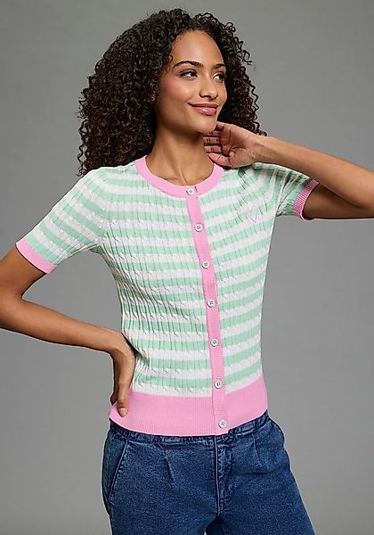 KangaROOS Strickjacke Feinstrickjacke, mit Knopfleiste, mit Halbarm günstig online kaufen