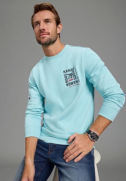 KangaROOS Sweatshirt aus angerauter Sweatware, mit Rundhalsausschnitt, Lang günstig online kaufen