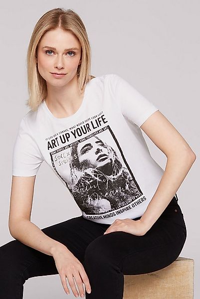 SOCCX Rundhalsshirt aus Baumwolle günstig online kaufen