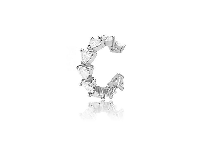 Brandlinger Ohrklemme Cuff Portofino, Silber 925 vergoldet, Ear Cuff Herz m günstig online kaufen