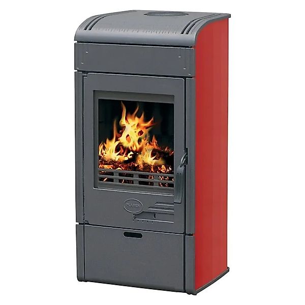Plamen Gusskaminofen Vesta Rot und 9 kW günstig online kaufen