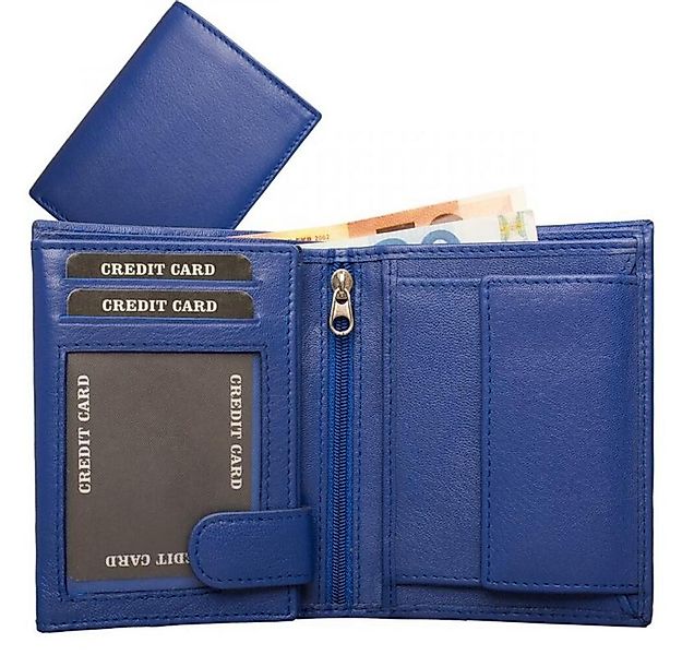 Geldbörse Geldbörse Nappa-Leder Kombibörse royalblau (1-tlg) günstig online kaufen