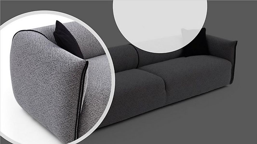 Xlmoebel Sofa Wohnzimmer-Sofa Vier-Sitzer mit Textilbezug und modernem Desi günstig online kaufen