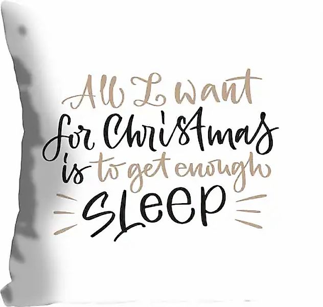 queence Dekokissen »SLEEP FOR CHRISTMAS«, Kissenhülle ohne Füllung, 1 Stück günstig online kaufen