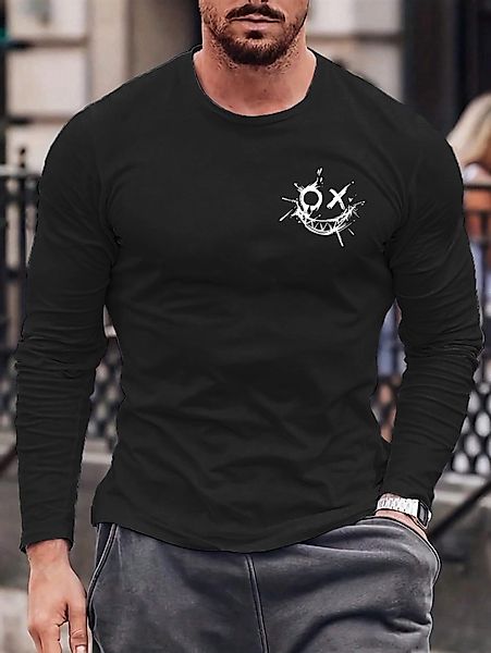 RMK Rundhalsshirt Longsleeve Herren Langarmshirt Rundhals günstig online kaufen