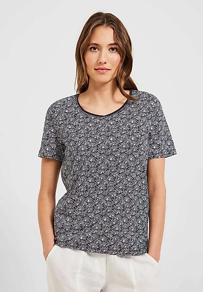 Cecil V-Shirt, mit abgerundetem V-Ausschnitt günstig online kaufen