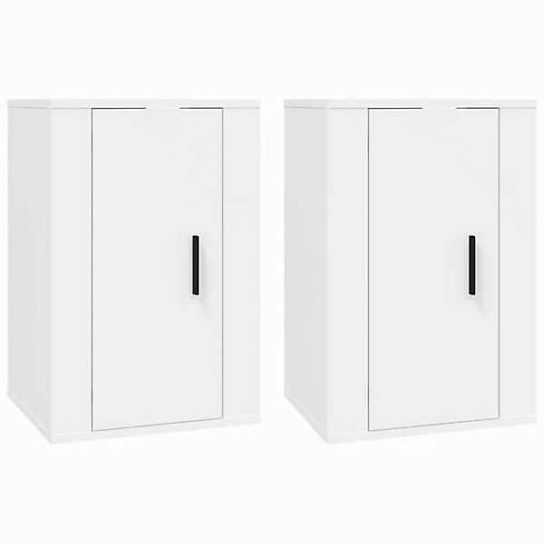 furnicato TV-Schrank TV-Wandschränke 2 Stk. Weiß 40x34,5x60 cm (1-St) günstig online kaufen