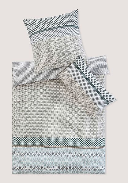 hessnatur Renforcé Wende-Bettwäsche-Set PARAISO aus Bio-Baumwolle - grau - günstig online kaufen