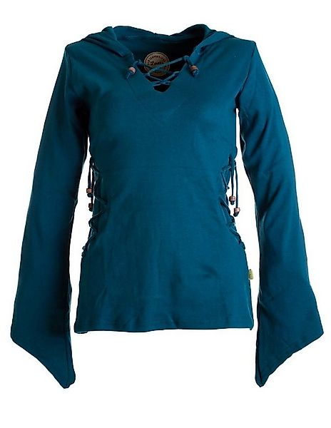 Vishes Kapuzenshirt Elfenshirt Zipfelkapuze und Bändern zum Schnüren Ethno, günstig online kaufen