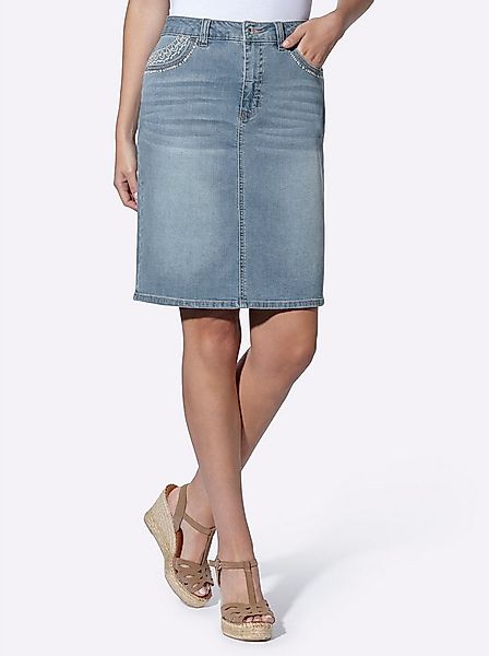 heine A-Linien-Rock Jeans-Rock günstig online kaufen