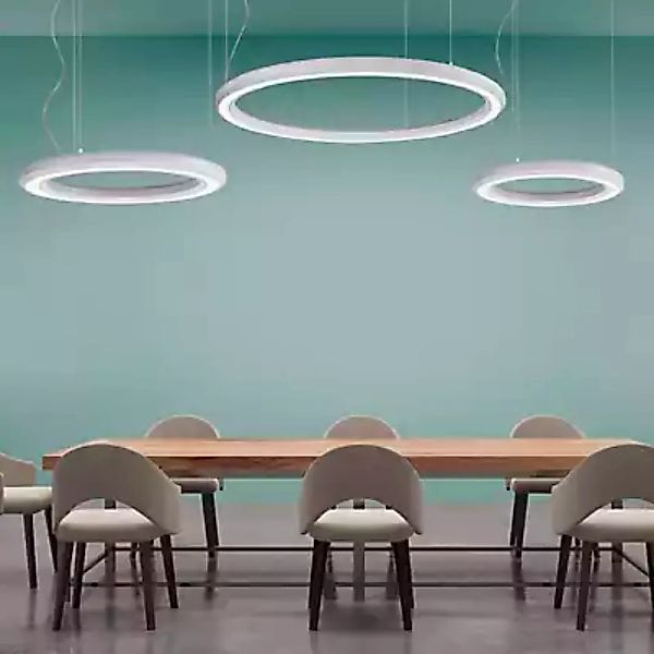 Marchetti Materica Circle Pendelleuchte LED downlight, weiß - ø90 cm günstig online kaufen