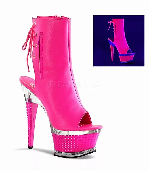 Neon Stiefelette ILLUSION-1018UV - Hot Pink (Schuhgröße: EUR 35) günstig online kaufen