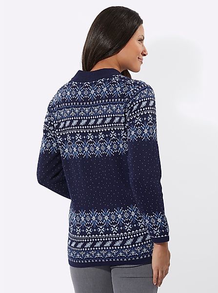 Sieh an! Strickjacke Jacquardstrickjacke günstig online kaufen