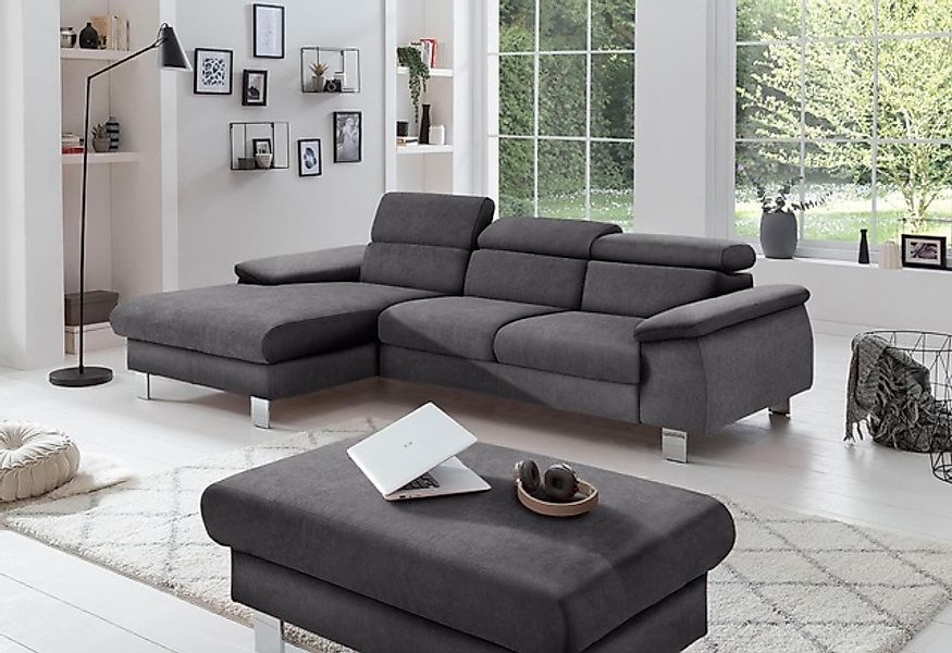 COTTA Polstergarnitur »Komaris L-Form, B: 242 bzw. 100 cm (Set: Ecksofa & H günstig online kaufen