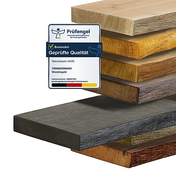 tømmermann Wandregal Schweberegal Holzregal mit Baumkante günstig online kaufen