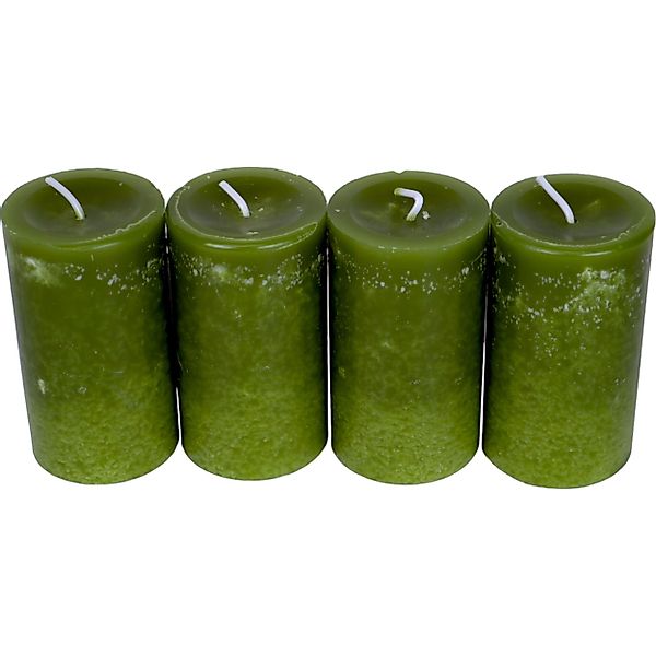 DekoTown Stumpenkerze 4 Stumpenkerzen, 9x5 cm, günstig online kaufen