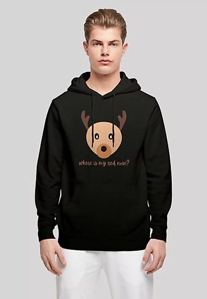 F4NT4STIC Kapuzenpullover Red Nose Weihnachten Print günstig online kaufen