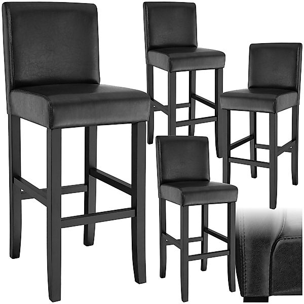 tectake Barhocker Barstuhl aus Kunstleder, gepolstert günstig online kaufen