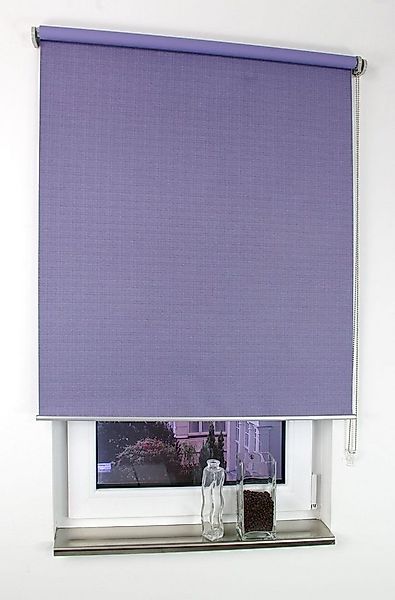 Seitenzugrollo Struktur, Liedeco, verdunkelnd, mit Bohren, verschraubt, Uni günstig online kaufen