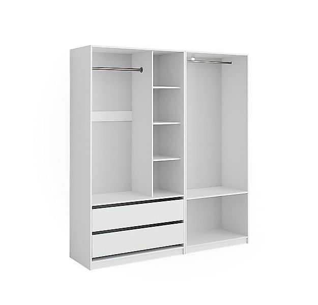Vicco Kleiderschrank Elmo, Weiß, 100 x 200 cm 2er Set günstig online kaufen