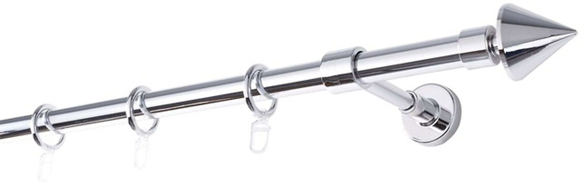GARESA Gardinenstange »BASE« Ø 20 mm 1 läufig-läufig Wunschmaßlänge Vorhang günstig online kaufen