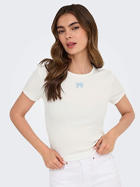 ONLY Kurzarmshirt "ONLDANIELLA S/S RIB TOP CS JRS" günstig online kaufen