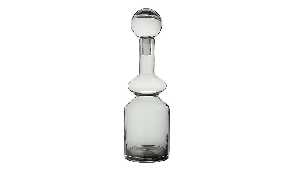 HOME STORY Vase mit Aufsatz   ¦ grau ¦ Glas ¦ Maße (cm): B: 13 H: 42 Access günstig online kaufen