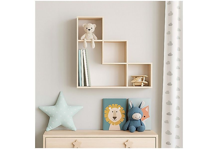 HTI-Living Wandregal Modernes Wandregal Sonomafarben, Stück 1-tlg., Bücherr günstig online kaufen