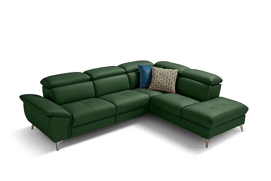 moebeloutlet.de Ecksofa Moebeloutlet.de–Italienisches Ledersofa mit Relaxfu günstig online kaufen