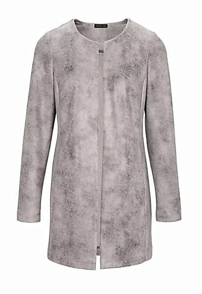 heine Steppjacke Patrizia Dini Damen Designer-Lederimitat-Jacke, grau-used günstig online kaufen
