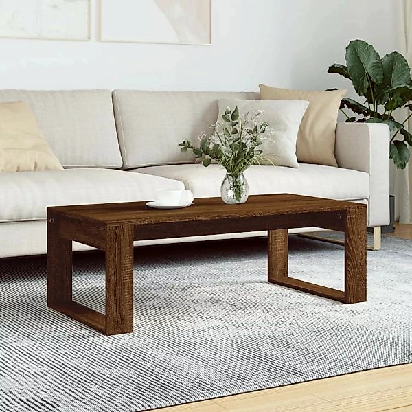 vidaXL Couchtisch Braun Eichen-Optik 102x50x35 cm Holzwerkstoff günstig online kaufen