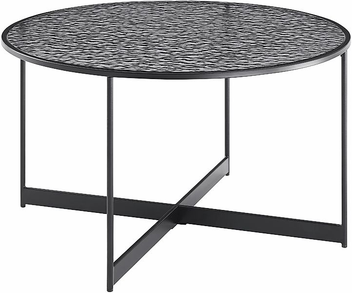 SalesFever Couchtisch, (1 St.), Glasplatte mit Strukturoptik günstig online kaufen