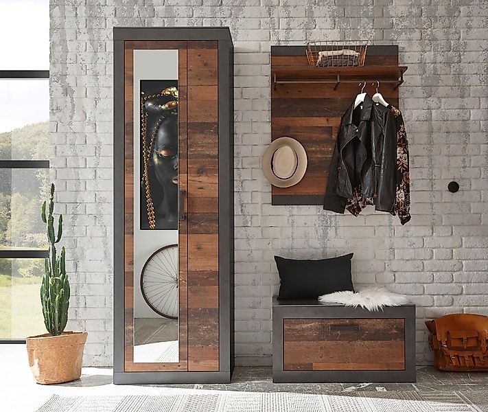 Home affaire Garderoben-Set »BROOKLYN« Komplett-Set, bestehend aus Garderob günstig online kaufen