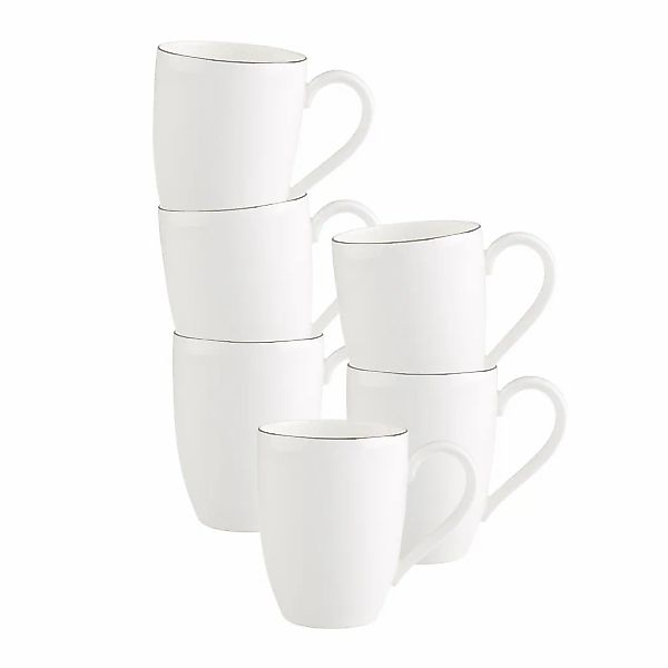 Villeroy & Boch Tasse "Becher mit Henkel Anmut Platinum No. 1 300 ml 6er Se günstig online kaufen