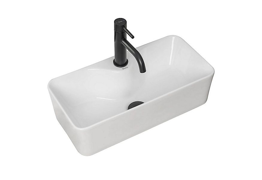 wohnwerk.idee Aufsatzwaschbecken Waschbecken Keramik Weiß Klein Gäste WC Gä günstig online kaufen