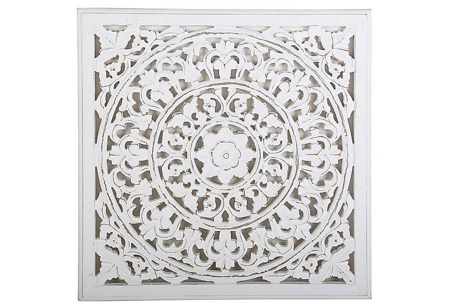 Casa Moro Wanddekoobjekt Holz Mandala Nasha 55x55 cm Shabby Chic Wandbild B günstig online kaufen