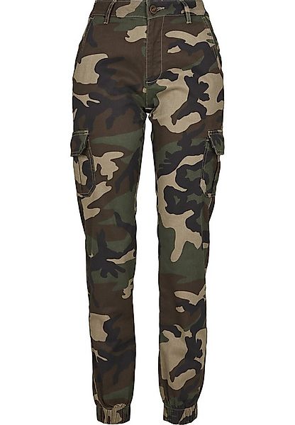 URBAN CLASSICS Cargohose Urban Classics Damen Ladies High Waist Camo Cargo günstig online kaufen